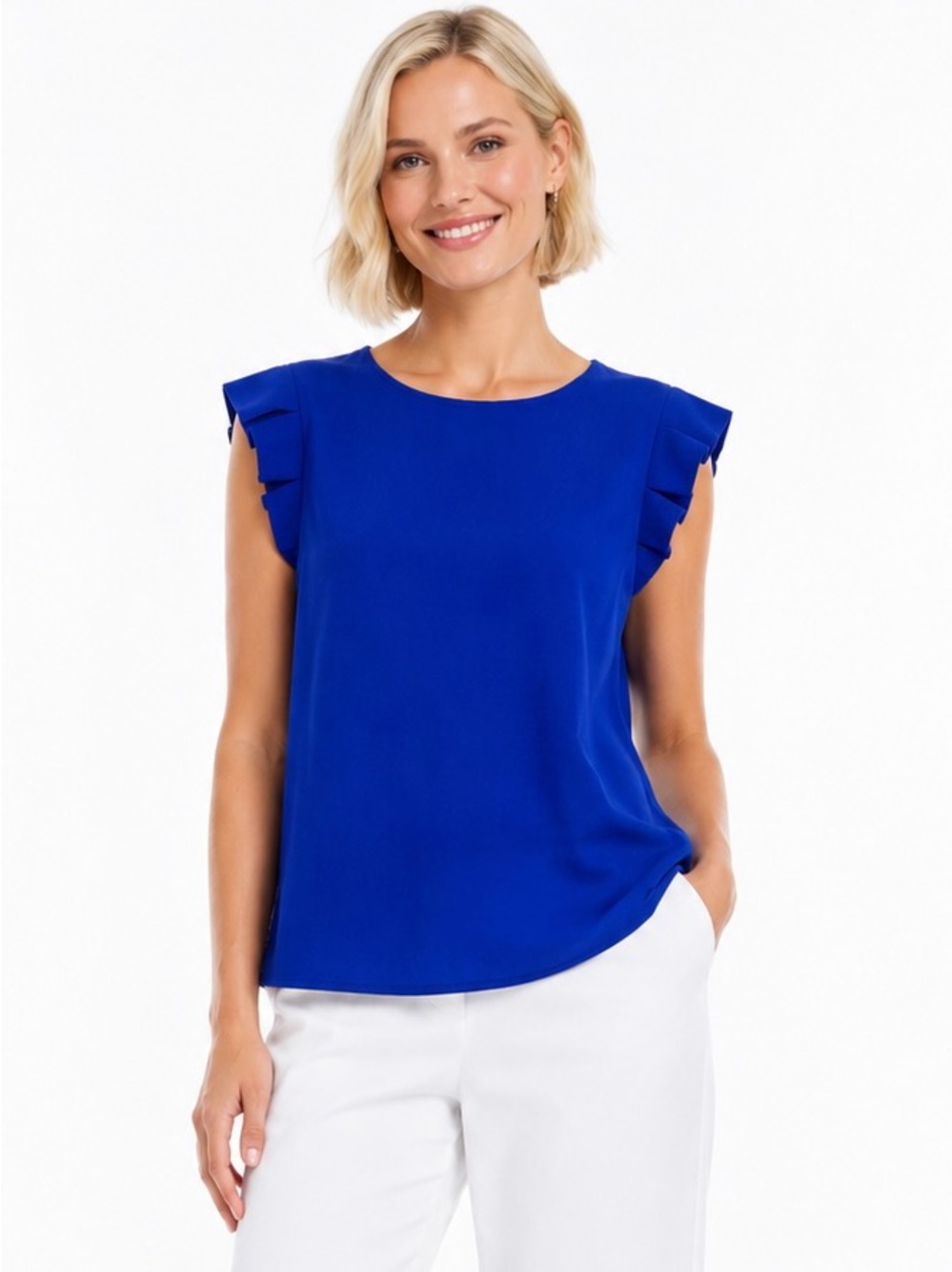 Monteau Royal Blue Women's Blouse